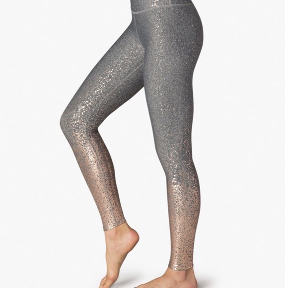 beyond yoga ombre leggings rose gold